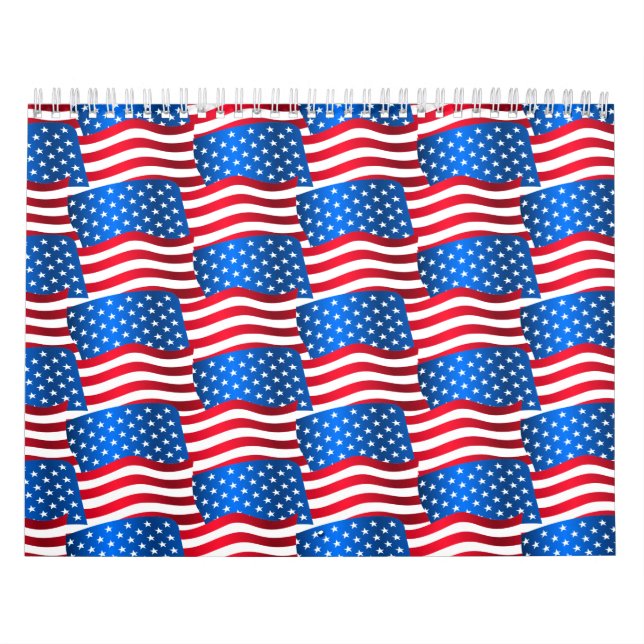 Calendrier drapeaux américains (Protection)