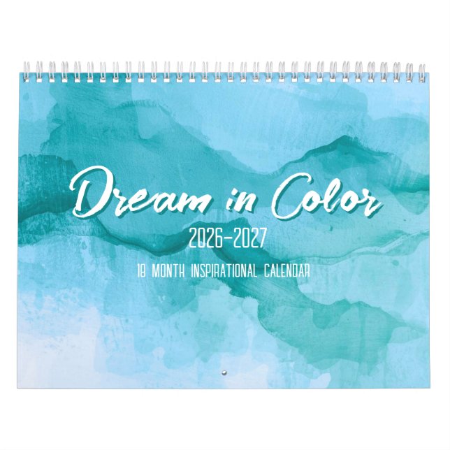 Calendrier Dream in Color 18-Month Inspirational Calendar (Protection)