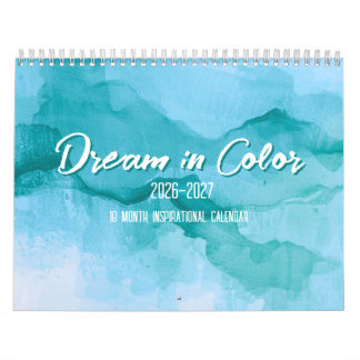 Calendrier Dream in Color 18-Month Inspirational Calendar