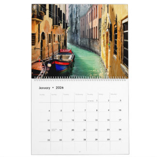 Calendrier DREAM OF VENICE 2026 Calendar