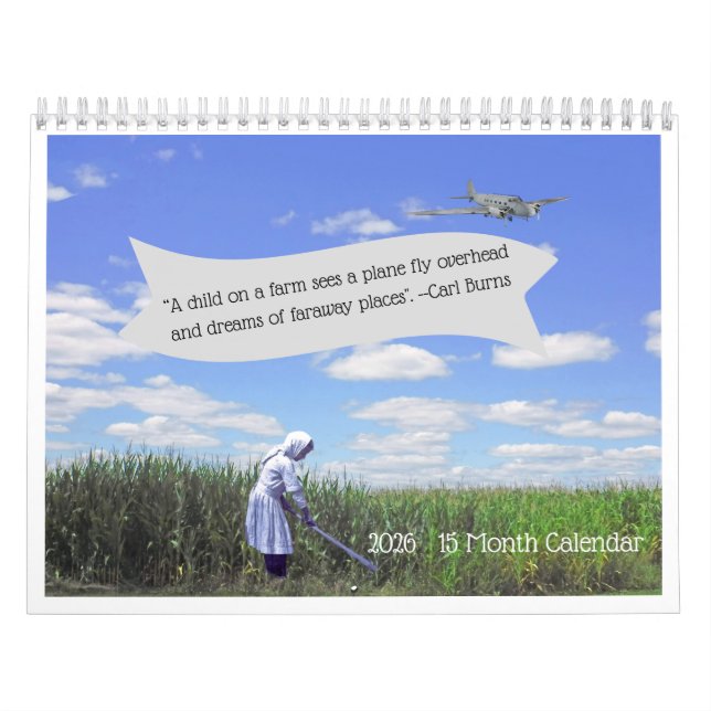 Calendrier "Dreams Of Faraway Places" 2026 15-Month Calendar (Protection)