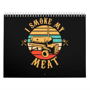 Calendrier Drôle BBQ Lover Cadeaux   Je fume Mon Fumeur de vi