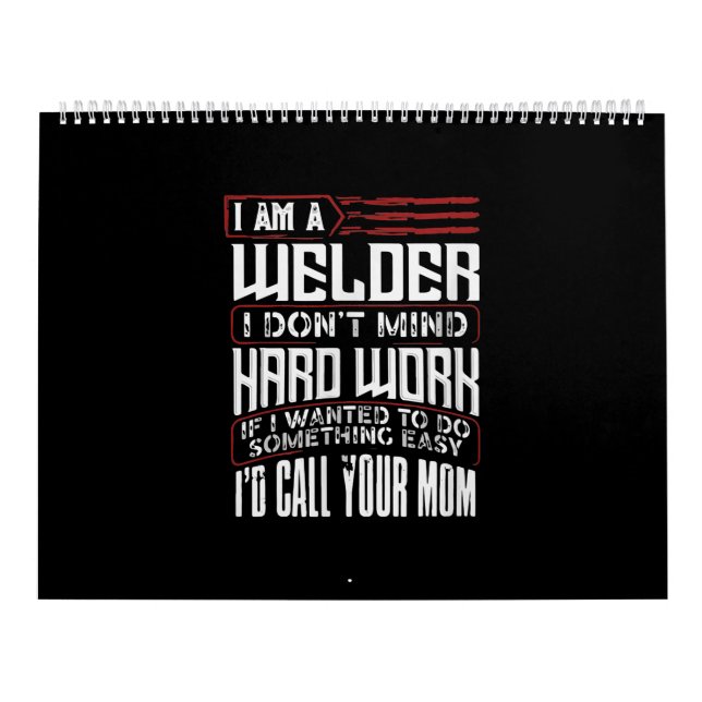 Calendrier Drôle cadeau pour Welder | Cadeau Welder Dad Lover (Protection)