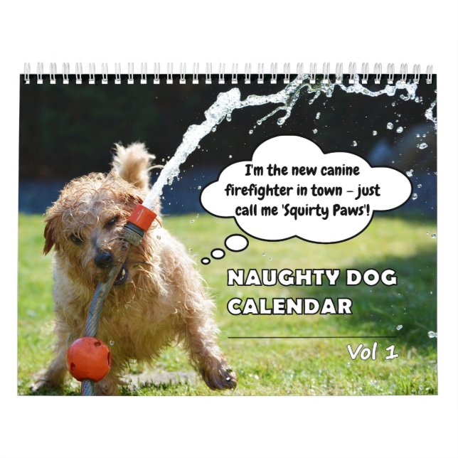 Calendrier Drôle chien coquin (Protection)