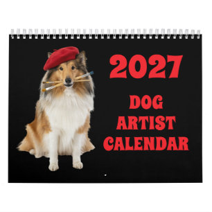 Calendrier drôle de chien 2027