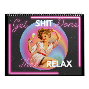 Calendrier drôle pour elle Cadeau Amie Rétro "Term