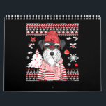 Calendrier Drôle Schnauzer Dog Christmas Gig<br><div class="desc">Drôle Schnauzer Dog Christmas Gig</div>