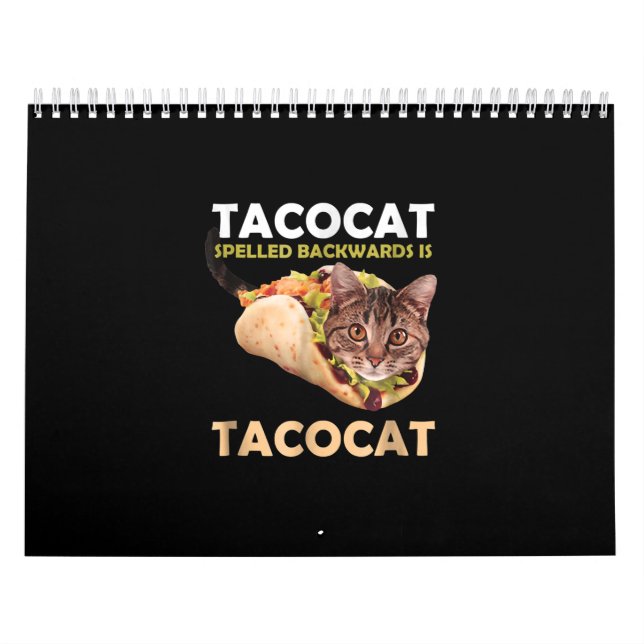 Calendrier Drôle Tacocat Tacocat Taco Cat épinglé en arrière (Protection)
