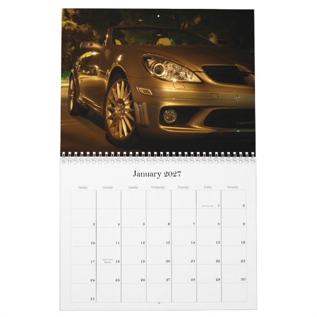 Calendrier du benz SLK 2010 de Mercedes (Jan 2027)
