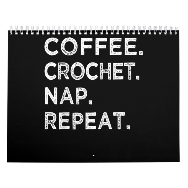Calendrier Du café. Crochet. Nap.Recommencer. Crochet (Protection)
