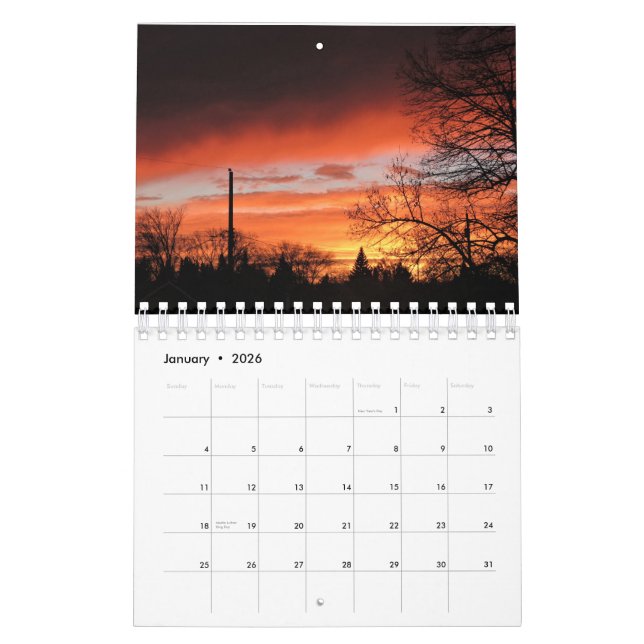 Calendrier du coucher du soleil (Jan 2026)