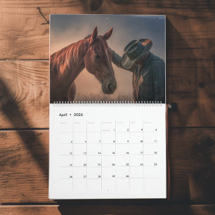 Calendrier du cowboy occidental