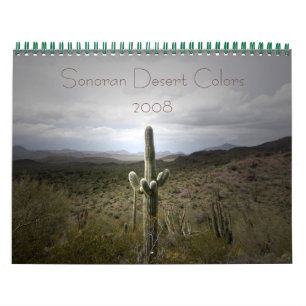 Calendrier du désert de Sonoran pour 2008