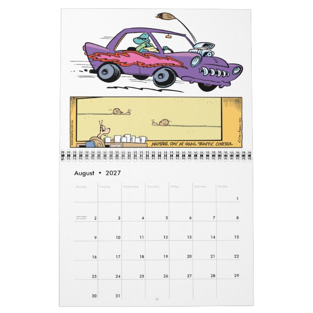 Calendrier du dessin des caractères de marécage (Aug 2027)