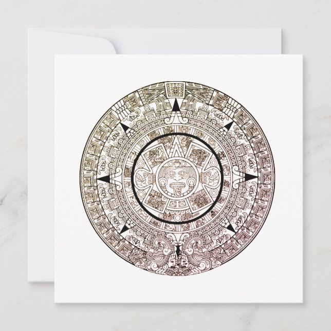 Calendrier du disque solaire Aztec (Devant)