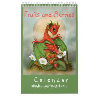 calendrier du dragon 2018 des fruits 11x7 et des