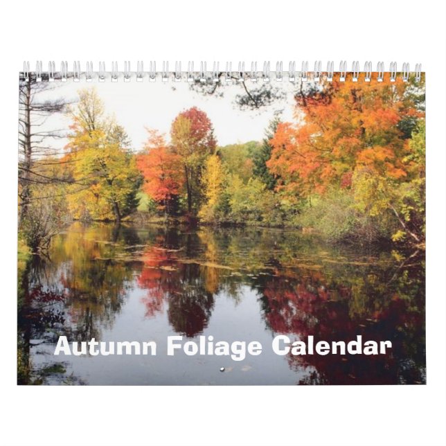 Calendrier du feuillage 2017 d'automne de chute (Protection)