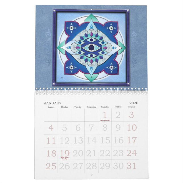 Calendrier du l'Inspiration-Mandala 2015 de (Jan 2026)