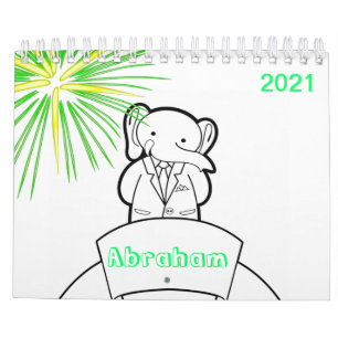 Calendrier du livre de coloriage coloré pour enfan