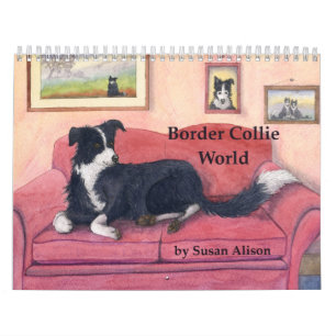 Calendrier du monde de border collie