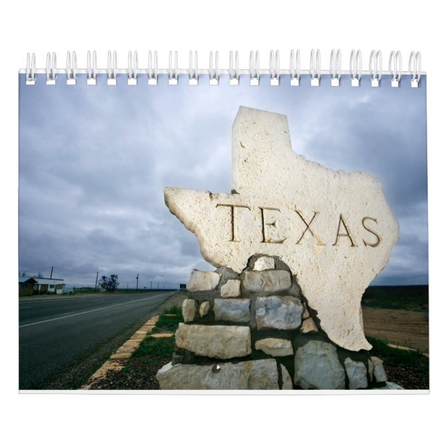 Calendrier du mur de la collection State of Texas (Protection)