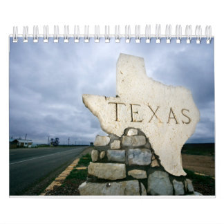 Calendrier du mur de la collection State of Texas