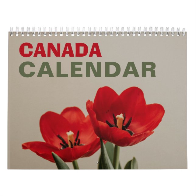 Calendrier du Mur de la nature du Canada 2026 Fête (Protection)