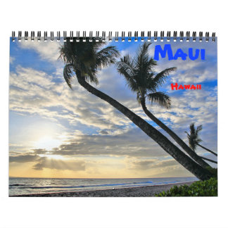 Calendrier du mur de Maui Hawaii