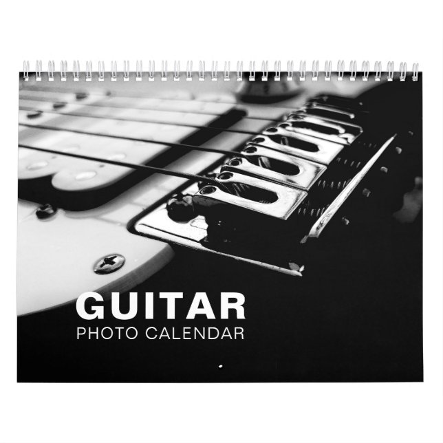 Calendrier du mur de photos de guitare (Protection)