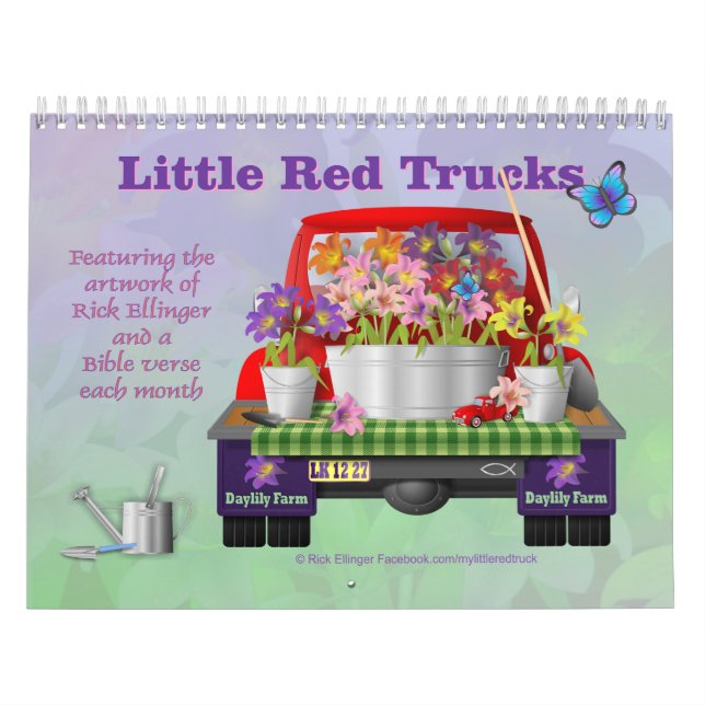 Calendrier du mur du petit camion rouge (Protection)