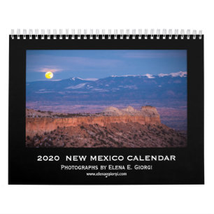 Calendrier du Nouveau-Mexique 2020