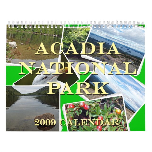 Calendrier du parc national 2009 d'Acadia (Protection)
