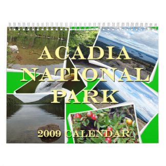Calendrier du parc national 2009 d'Acadia