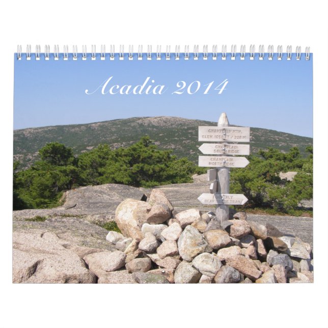 Calendrier du parc national 2014 d'Acadia (Protection)