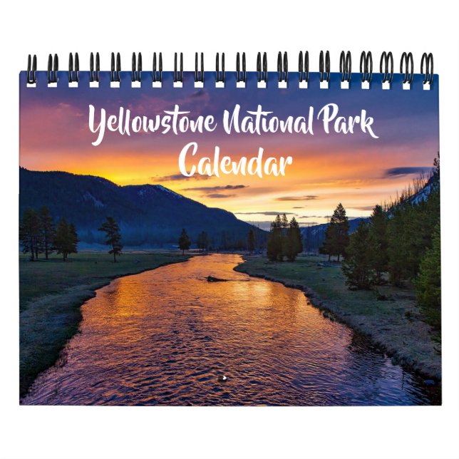 Calendrier du parc Yellowstone de petite taille (Protection)