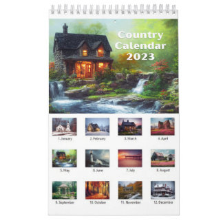 Calendrier du pays 2023 Calendrier mural