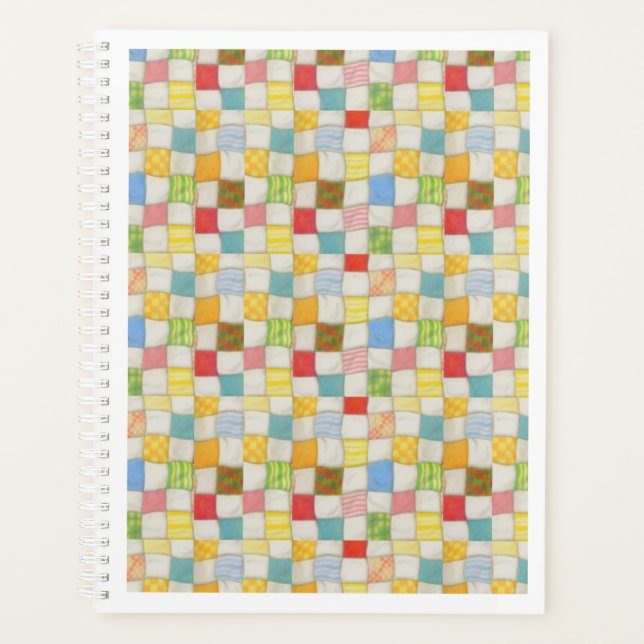 Calendrier du planificateur CRAZY QUILT 8.5x11 (Devant)