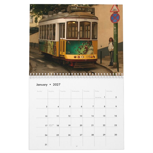 Calendrier du Portugal 2011 (Jan 2027)