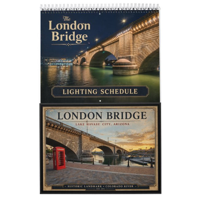 Calendrier du programme d'éclairage du London Brid (Protection)