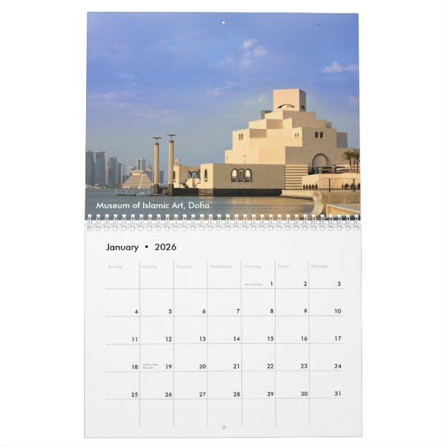 Calendrier du Qatar (Jan 2026)