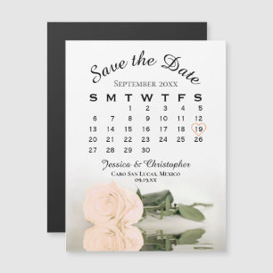 Calendrier du Rose Pale Peach Enregistrer la date 