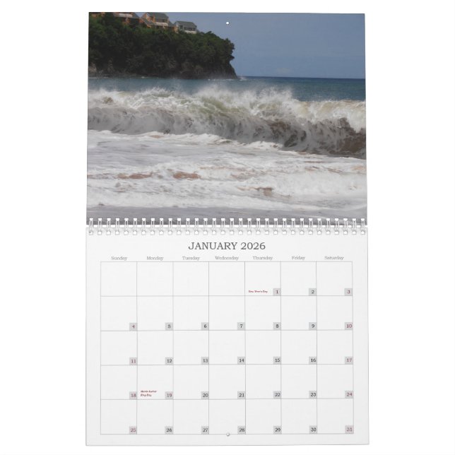 Calendrier du St Lucia (Jan 2026)