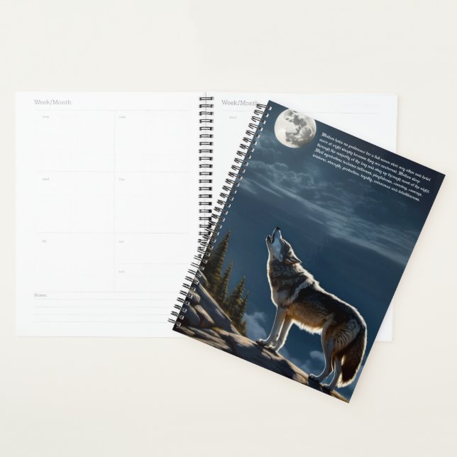 Calendrier du symbole Wolf (Devant avec enveloppe)