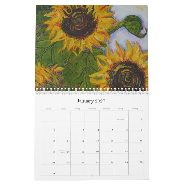 Calendrier du tournesol de Paris (Jan 2027)