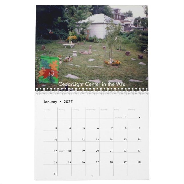 Calendrier du verger 2010 de CedarLight (Jan 2027)