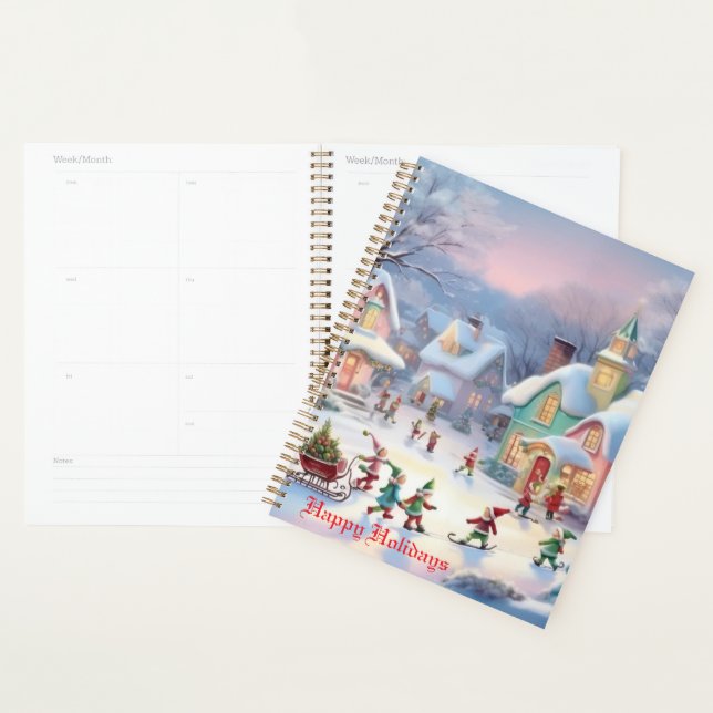 Calendrier du village de Noël (Devant avec enveloppe)