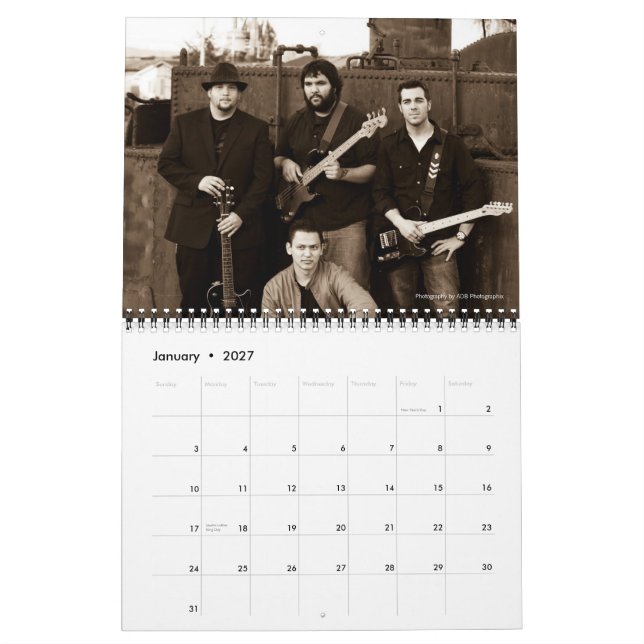 Calendrier du voleur 2011 de cannelure (Jan 2027)