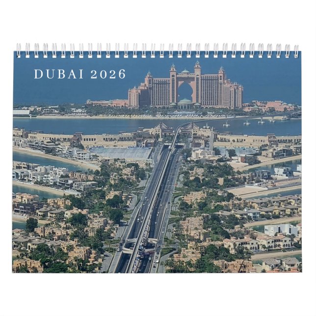 Calendrier Dubai 2026 calendar (Protection)