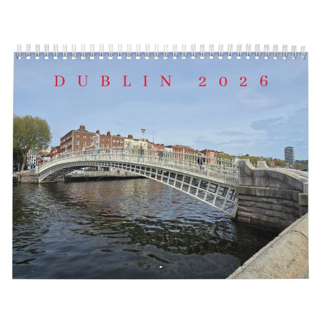 Calendrier Dublin 2026 calendar (Protection)