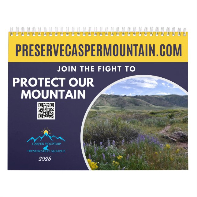 Calendrier d'une année au pied du Casper Mountain (Protection)